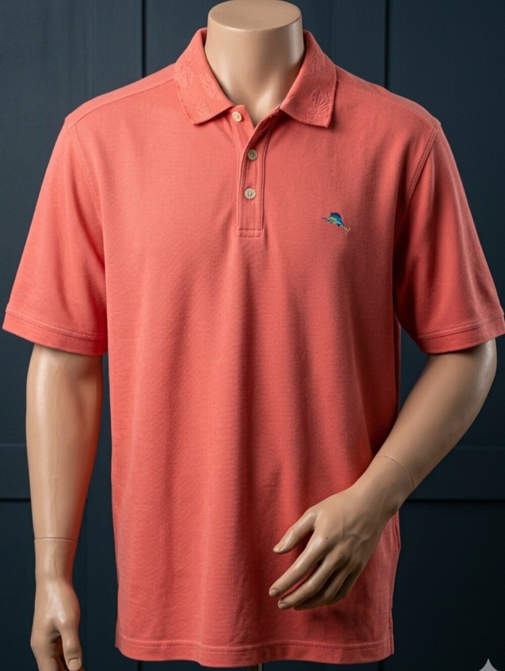 Tommy Bahama Men's Coral Short-Sleeve Polo Shirt